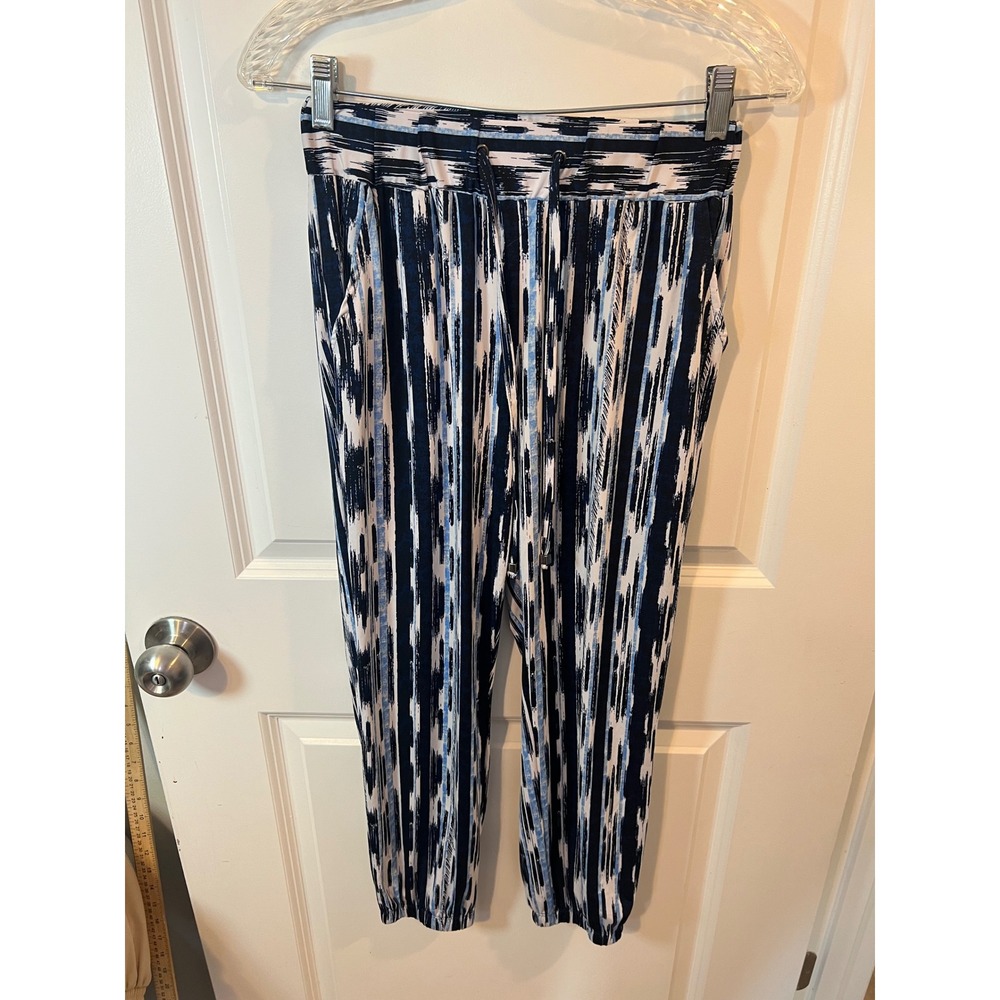 Robert‎ Louis Womens Joggers Abstract Stripe Blue PM